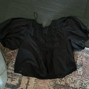 Free people balloon sleeve top